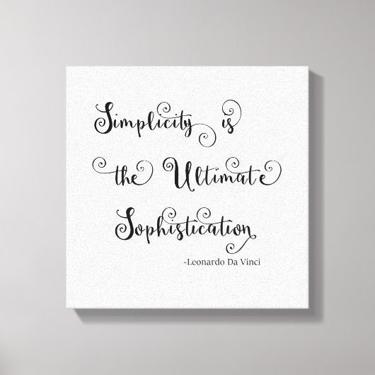 Citation de Simplicité - Toile (Recto)
