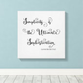 Citation de Simplicité - Toile (Insitu (Plancher de Bois))