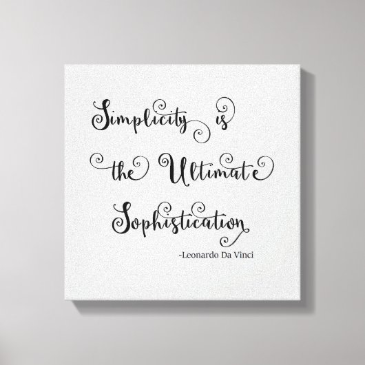 Citation de Simplicité - Toile (Recto)