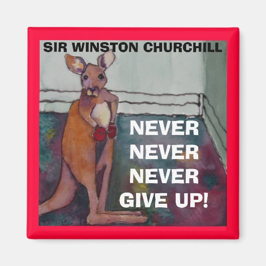 Citation de Sir Winston Churchill - Aimant (Devant)
