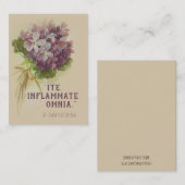 Citation de St Ignatius Loyola avec la carte (Devant / Derrière)