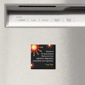 Citation de succès Motivation Magnet noir (In Situ (Lave-vaisselle))