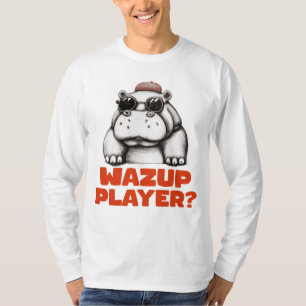 citation de T-shirt poster de animal drôle   HUMOU