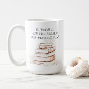 Citation de tasse de thé et de livre Mug pour am
