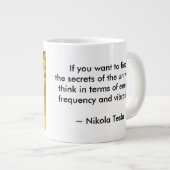 Citation de Tesla sur Jumbo Mug (Devant droit)