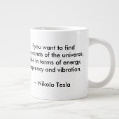 Citation de Tesla sur Jumbo Mug (Droite)