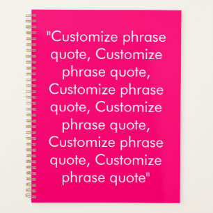 Citation de texte personnalisé rose chaud minimali