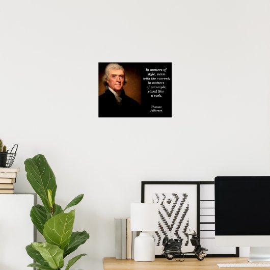 Citation de Thomas Jefferson - affiche (Bureau à domicile)
