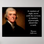 Citation de Thomas Jefferson - affiche (Devant)