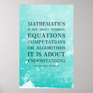 Citation de Thurston - Math Posters