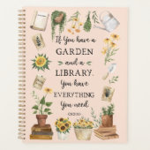 Citation de tournesol et herbes de jardin et de bi (Devant)