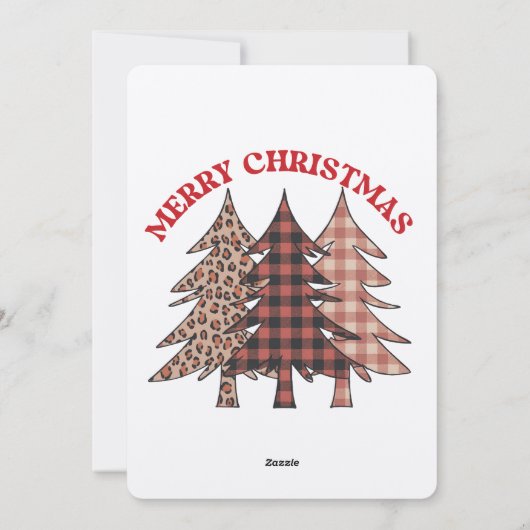 Citation de typographie Boho Joyeux Noël Carte de (Dos)