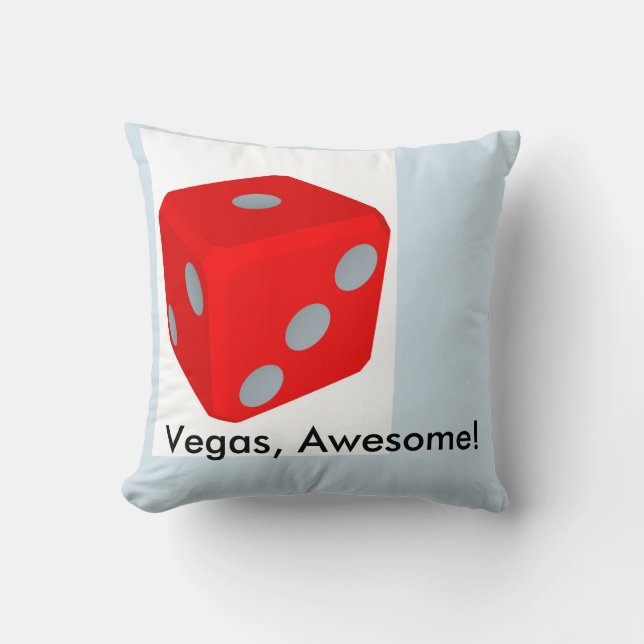Citation de Vegas et oreiller à lancer de dés (Recto)