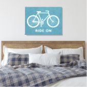 Citation de vélo toile bleu turquoise (Insitu(Chambre))