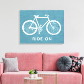 Citation de vélo toile bleu turquoise (Insitu(Salon))