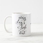 Citation de vie inspirante Mug de café personnalis (Gauche)