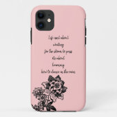 Citation de vie iphone 11 Coque (Dos)