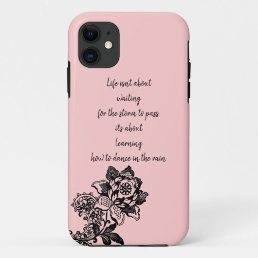 Citation de vie iphone 11 Coque (Dos)