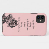 Citation de vie iphone 11 Coque (Dos (Horizontal))
