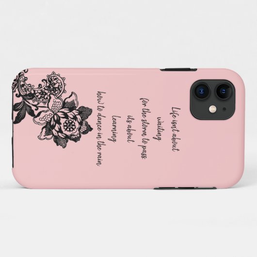 Citation de vie iphone 11 Coque (Dos (Horizontal))