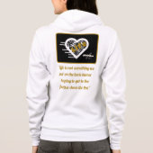 Citation de vie Sweat - shirt à capuche complet de (Dos)