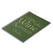 Citation de vin carnet de nom personnalisé (Côté gauche)
