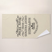 citation de vin drôle pour les amis (Serviette de bain)