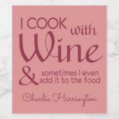 Citation de vin nom personnalisé étiquettes (Étiquettes simples)