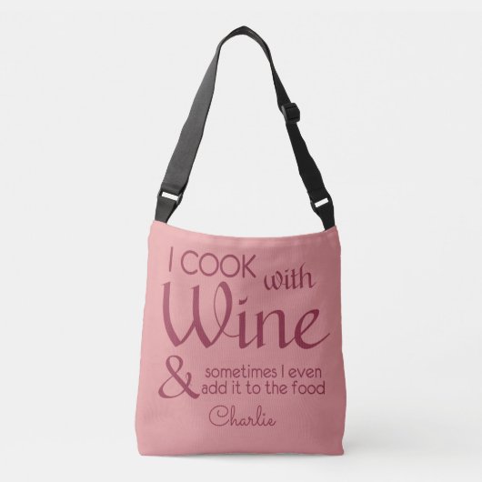 Citation de vin sacs de nom personnalisés (Devant)