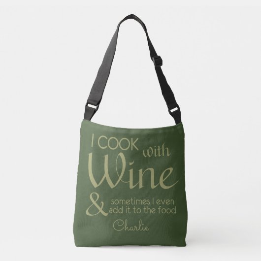 Citation de vin sacs de nom personnalisés (Devant)