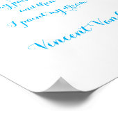 Citation de Vincent Van Gogh, Poster (Coin)