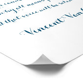 Citation de Vincent Van Gogh, Poster (Coin)