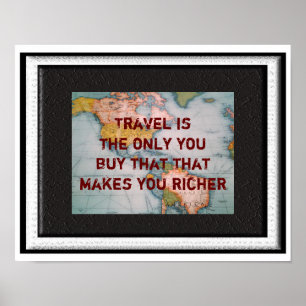 Citation de voyage - affiche
