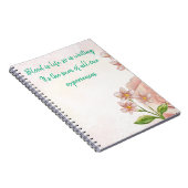 Citation d'écriture carnet inspirationnelle (Côté Droit)