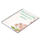 Citation d'écriture carnet inspirationnelle (Côté gauche)