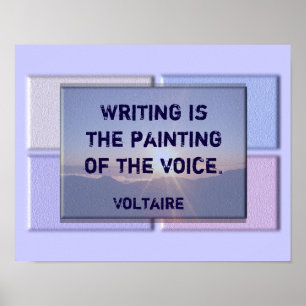 Citation d'écriture - impression Voltaire