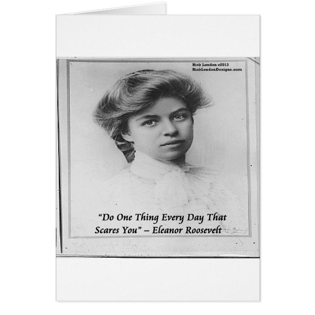 Citation d'Eleanor Roosevelt "Faire quelque chose  (Devant)