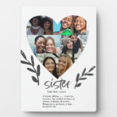 Citation des soeurs modernes Photo Plaque de coeur (Devant)