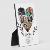 Citation des soeurs modernes Photo Plaque de coeur (Côté)