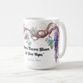 Citation d'oiseau de la Lady Wisteria Mug (Devant droit)