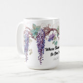 Citation d'oiseau de la Lady Wisteria Mug (Devant gauche)