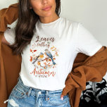 Citation d'oiseaux d'automne<br><div class="desc">Feuille tombe l'automne appelle T-Shirt</div>