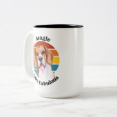Citation drôle beagle Deux Tones Coffee Mug (Devant gauche)