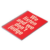 Citation drôle cahier rouge (Côté gauche)