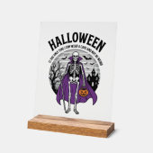 Citation drôle de cape d'Halloween de squelette De (Angle)