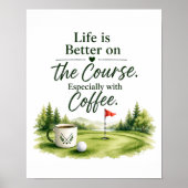 Citation drôle de golf pour décoration de maison d (Devant)