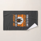 Citation drôle de maison hantée pour Halloween Gra (Serviette à main)