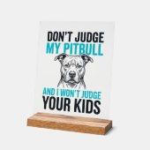 Citation drôle de Pitbull Gravure vintage Design d (Angle)
