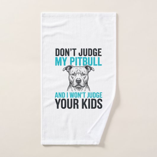 Citation drôle de Pitbull Gravure vintage Design d (Serviette à main)