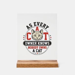 Citation drôle de propriétaire de chat Design de g